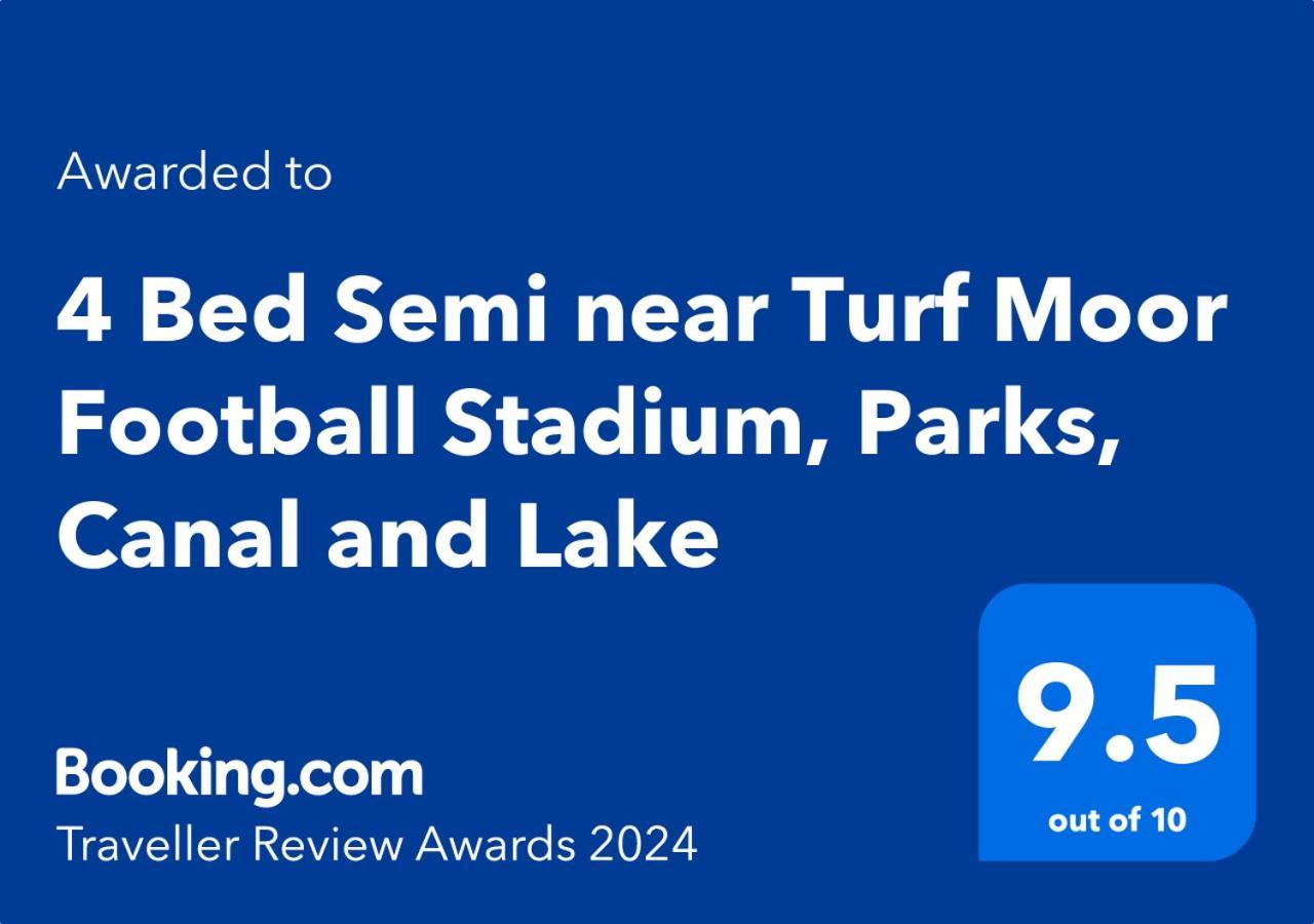 Clariturf - 4 Bedroom Semi - Private Parking Near Turf Moor, Town Centre, Transport And Motorway Links Next To Canal, 3 Parks And Lake - Sky And Netflix Burnley Eksteriør billede
